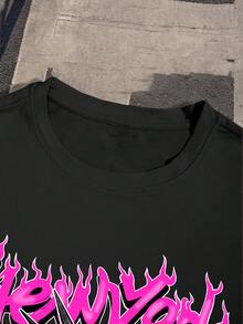 PAVTROS Bộ 2 áo thun tay ngắn cổ tròn họa tiết chữ thường ngày cho nam và quần short, mùa hè - Nhiều màu - Xem 3