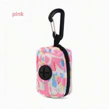 1Pc Pet Walking Printed Trash Bag Dispenser, Fashion Dog Poop Clean-Up Bags, Leash Clip On Waste Bag Holder - Multicolor - View 16