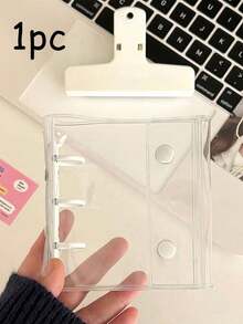 Mini 3-Ring Macaron Binder Cover, Dual Snap DIY Organizer Album, Fits 3-Inch Postcards, Kpop Idol Cards, School & Office Supplies, Photo Album, Durable Loose Leaf Notebook Cover, Planner & Note Taking - Multicolor - View 10