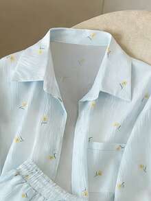 GlowEve CURVE Damen Große Größen Blumen Lässig Outfit, Frühling/Sommer - Weiss - Übersicht 3