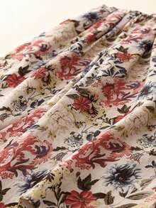 EMERY ROSE Quần dài nữ cỡ lớn in họa tiết hoa thanh lịch, dáng rộng, thích hợp cho kỳ nghỉ, quần dài in hoa cho nữ. - Nhiều màu - Xem 4