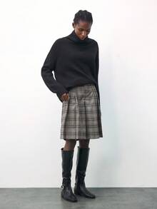 Maija 女士休闲复古格子宽松阔腿裤 - 彩色 - 查看 6