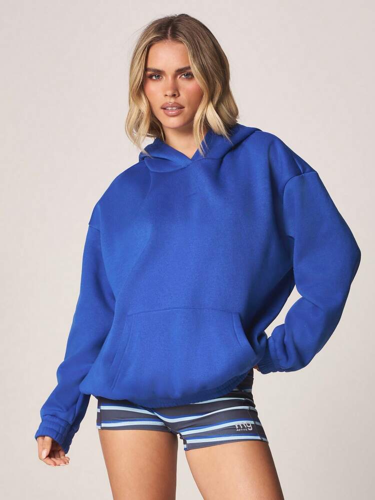 MISSGUIDED Sudadera con capucha oversize con cordón y bolsillo central delantero para un estilo casual de calle y ropa de estar en casa