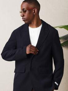 SUMWON Men Blazers - Navy Blue - View 4