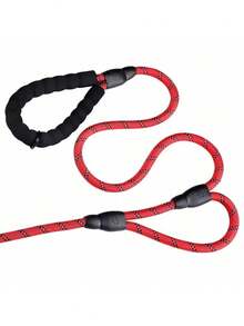 Double-Handled Explosion-Proof Traction Rope. High-Quality Dog Leash With Soft Grip – , Suitable For Training, Walks, And Outdoor Activities. Perfect For Camping And Backyard Play With Pets Of Various Sizes. Long Dog Training Traction Rope, Nylon Reflective Traction Rope, Long Leash For Pets. Double-Handled, Suitable For Small/Medium/Large Dogs. - Multicolor - View 2