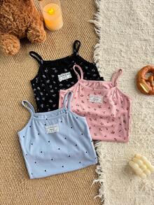 DAZY Young Girl Casual Ditsy Floral Camisole, Summer - Multicolor - View 1