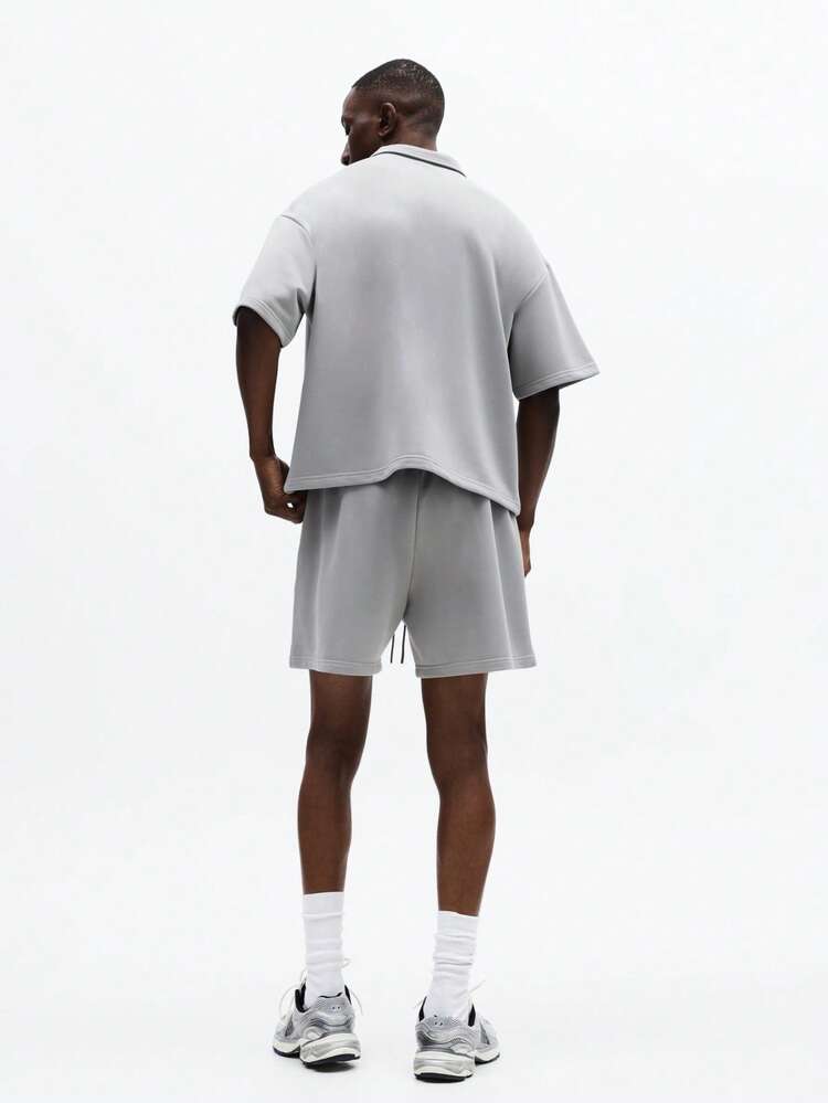 Polo Shirt And Shorts Set With Print