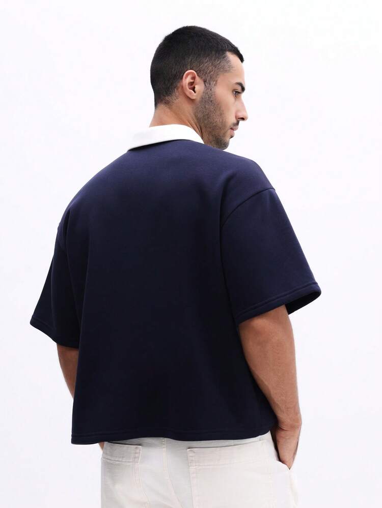 Short Sleeve Polo With Contrast Collar