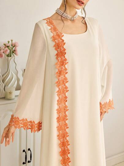 Al Najma Women's Casual Loose Applique Party Dress