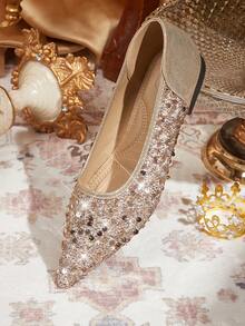 CUCCOO TILAWA 女士平底鞋 - 金色2 - 查看 3