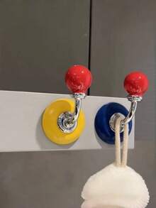 Joivida Cute Round & Heart-Shaped Magnetic Hooks, Heavy-Duty Damage-Free Magnet Hangers, Solid Wood Circular Fridge Magnets Decorative Hooks, Multi-Purpose Storage Organizers For Front Door, Entryway, Kitchen & Bathroom - Multicolor - View 14