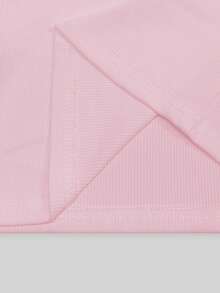 SHEIN 女士休闲樱桃字母刺绣背心，夏季 - 粉色 - 查看 5