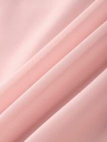 Franclia 女士优雅柔粉色V领雪纺连衣裙，尽显女性柔美气质，长款薄纱沙滩度假连衣裙 - 淺粉色 - 查看 6