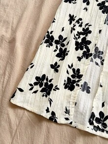 Soleia 女士碎花休闲开衩裙 - 彩色 - 查看 4