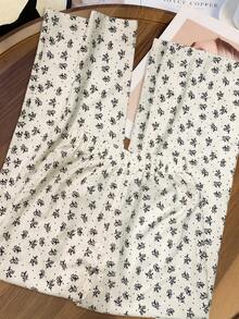 GlowEve Women's Woven Printed Vacation And Casual Summer Trousers - Apricot - View 2