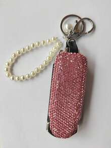 1pc Folding Portable Comb With Mirror, Clay Air Cushion Brush, Keychain, 2-In-1 Makeup Mirror Accessory, Bag Charm - 彩色 - 查看 22