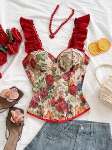 Soleia 花卉印花文胸，春夏 - 彩色 - 查看 5