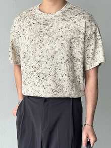 DAZY 男士纹理面料圆领T恤，夏季款 - 彩色 - 查看 6