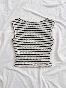 Soleia Women's Casual Striped Pattern Fitted Blouse, Suitable For Summer Vacation And Daily Commute - Multicolor - View 5