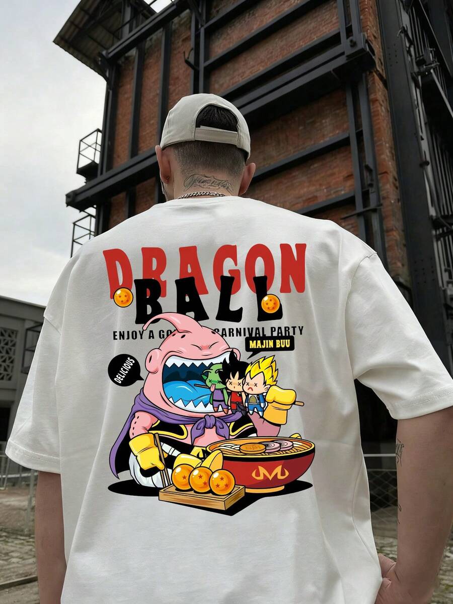 A men's round neck casual short top, elegant and casual, suitable for daily outings, Christmas, regular length, essential for travel - Blanco - Ver 1