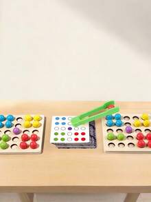 Puzzle Mencocokkan Warna dengan Manik-Manik, Kolase Kreatif, Permainan Meja Puzzle Anak, Pelatihan Berpikir Spasial untuk Pendidikan Awal, Mainan Taman Kanak-Kanak untuk Interaksi Orang Tua dan Anak, Pelatihan Gerakan Tangan - MultiWarna - View 8