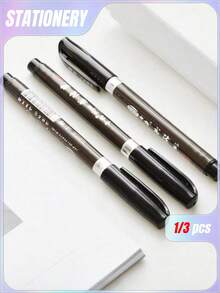SHEIN Calligraphy Japanese Material Writing Brush Signature Chinese Characters Learning Stationery - Multicolor - View 1