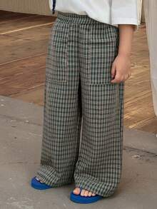 DAZY Toddler Boys' Plaid Casual Pants - Green - View 5