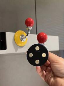 Joivida Cute Round & Heart-Shaped Magnetic Hooks, Heavy-Duty Damage-Free Magnet Hangers, Solid Wood Circular Fridge Magnets Decorative Hooks, Multi-Purpose Storage Organizers For Front Door, Entryway, Kitchen & Bathroom - Multicolor - View 13