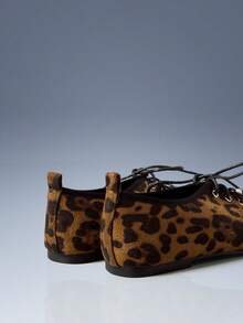 CUCCOO GRLICON Ladies Lace-Up, Trim, Flat Shoes - Multicolor - View 4