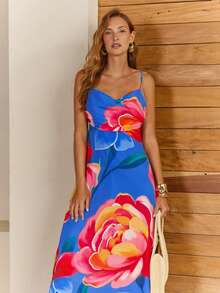 CAJUNI Tropical Vacation Women Long Dress - Multicolor - View 5