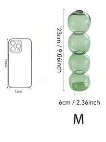 Korean Ins Style Bubble Small Glass Flower Vase For Hydroponic Plants, Fresh Flowers, Tulip. Living Room Decoration - Multicolor - View 8