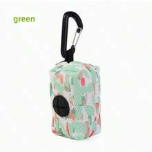 1Pc Pet Walking Printed Trash Bag Dispenser, Fashion Dog Poop Clean-Up Bags, Leash Clip On Waste Bag Holder - Multicolor - View 15