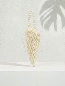 SHECARRY Women's Boho Style Fashion Shoulder Bag - White - View 2