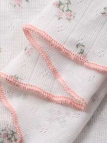 DAZY Young Girl Casual Ditsy Floral T-Shirt, Autumn/Spring - White - View 7