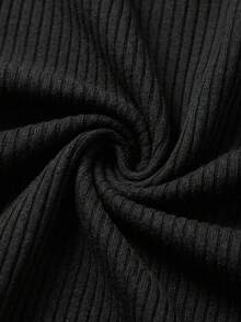 Sylviya Áo ống nữ bằng cotton gân, kiểu dáng ôm sát thoải mái, thích hợp cho mùa hè và kỳ nghỉ. - màu đen - Xem 8