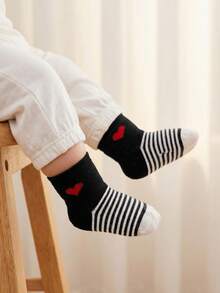 Cozy Pixies 4 Pairs Of Spring, Summer And Autumn Medium Tube Socks, Caring Student High Tube Socks, Children's Socks, Personalized Socks - Multicolor - View 6