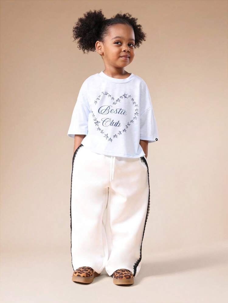 Oversized Tee With Wide Leg Pants Set