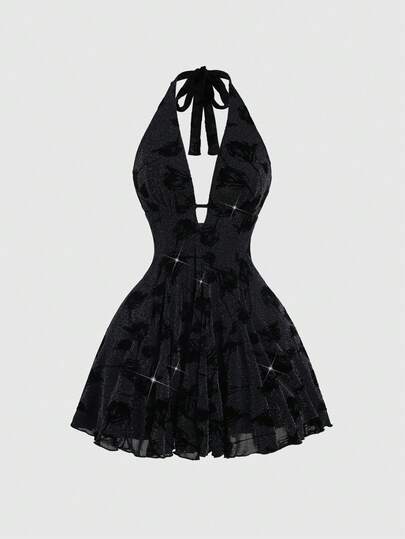 Sweetra 女士时尚派对束腰露背吊带连衣裙，夏季