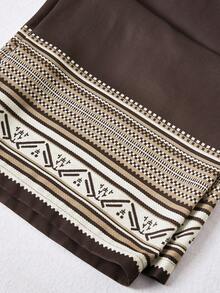 Rusticease 女士休闲宽松弹力腰印花裤 - 彩色 - 查看 4