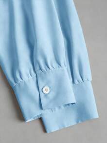 Sweetra Women's Retro Sexy Bodysuit, Fitted Slimming Elegant High-End Comfortable Versatile Fashionable White Bodysuit - Blue - View 6