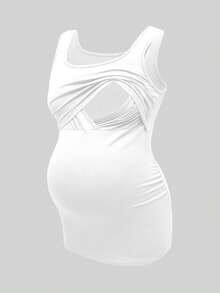 Modmama 女士纯色简约无袖哺乳上衣 - 彩色 - 查看 10