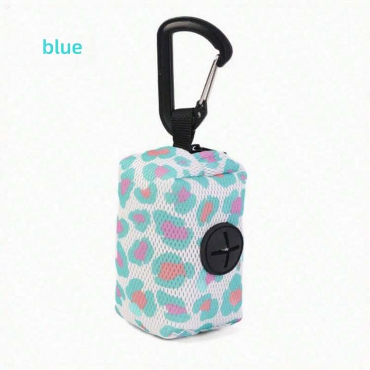 1Pc Pet Walking Printed Trash Bag Dispenser, Fashion Dog Poop Clean-Up Bags, Leash Clip On Waste Bag Holder - Multicolor - View 19