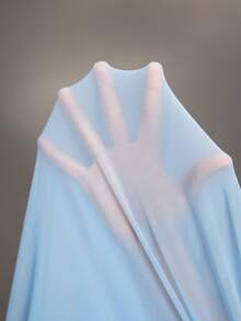 Cheriluna Maternity Light Blue Maternity Mermaid Hem Elegant Design Fitted Long Lace Dress Off Shoulder Dress Maternity Outfit, Summer - Multicolor - View 7