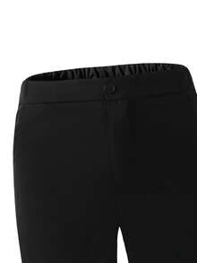SHEIN 三件套黑色西装套装：长袖外套+无袖马甲+长裤，休闲简约风格，适合日常穿着，青少年及年轻男孩，也适合钢琴/小提琴演奏会、婚礼、毕业典礼、正式场合、绅士着装、生日派对、晚宴、演出、招待会、婚礼季、春季礼物、情人节男孩派对西装等场合。 - 黑色 - 查看 7