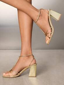 CUCCOO SZL Women Heeled Sandals Valentine's Day - Light gold - View 7