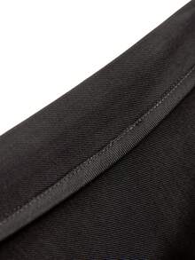 LYSMO 2026新款极简主义春夏女装纯色褶皱荷叶边休闲百搭A字裙/春季女装/夏季假期/毕业季裙/女士度假/女士节日/夏季假期/休闲裙/女士休闲装/黑色裙/Y2K裙/狂欢节/狂欢节服装/2026狂欢节女士造型/女士生日/Y2K/2000年代风格 - 灰色 - 查看 8