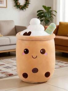 POKOJA LAND POKOJA LAND 珍珠奶茶毛绒玩具，粉色、绿色和棕色可选，触感柔软，奶茶造型逼真，适合儿童，男女皆宜，生日、圣诞节、情人节礼物。 - 彩色 - 查看 5