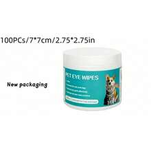 Cat Eye Cleaning Cotton Pads, Remove Tear Stains; Pet Eye Care Wet Wipes, Clean Eye Area Dirt And Skin Around Eyes. Dog & Cat Eye Wet Wipes - Gently Remove Tear Stains, Eye Debris, Secretions And Mucus - Coconut Oil Cleansing, Beautify And Remove Eye And Facial Odor - 100 Sheets - Multicolor - View 8
