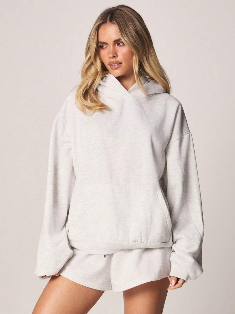 MISSGUIDED Oversized Hooded Sweatshirt With Yellow Lemon Back Print Design Long Sleeve Pullover Casual Comfort Wear Spring Summer Fruit Graphic