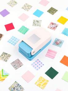 1 cái bấm lỗ bằng cần gạt, dụng cụ bấm lỗ vuông cầm tay nhỏ gọn, thích hợp cho thiệp thủ công, các dự án DIY, quà tặng, văn phòng phẩm, thiệp chúc mừng và các dự án nghệ thuật khác. - Nhiều màu - Xem 3